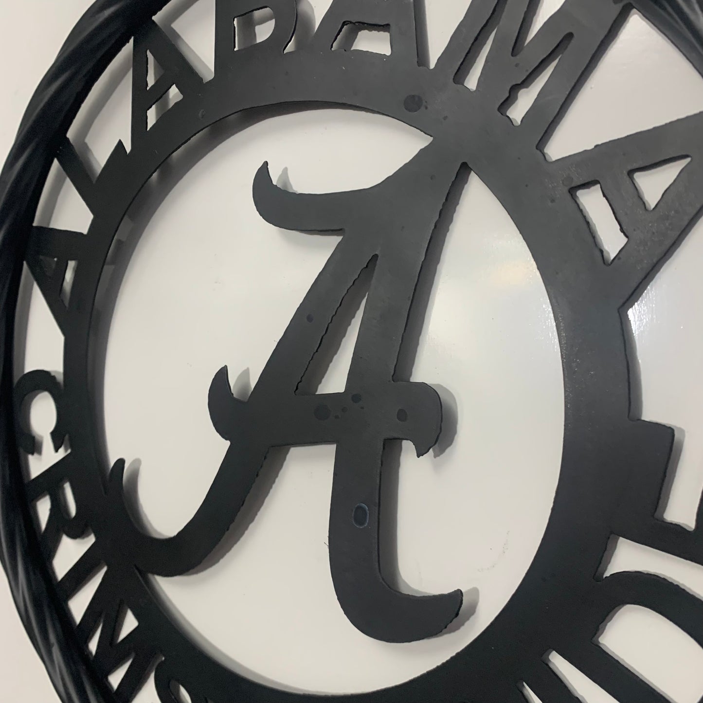 ALABAMA CRIMSON TIDE CUSTOM ALL BLACK METAL VINTAGE SIGN TEAM HANDMADE