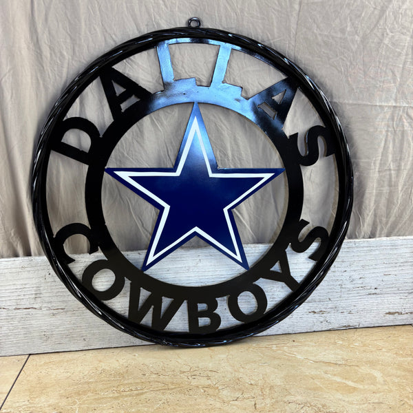 18",24",36" DALLAS COWBOYS METAL WALL ART WESTERN HOME DECOR VINTAGE RUSTIC BRONZE NEW #EH12316