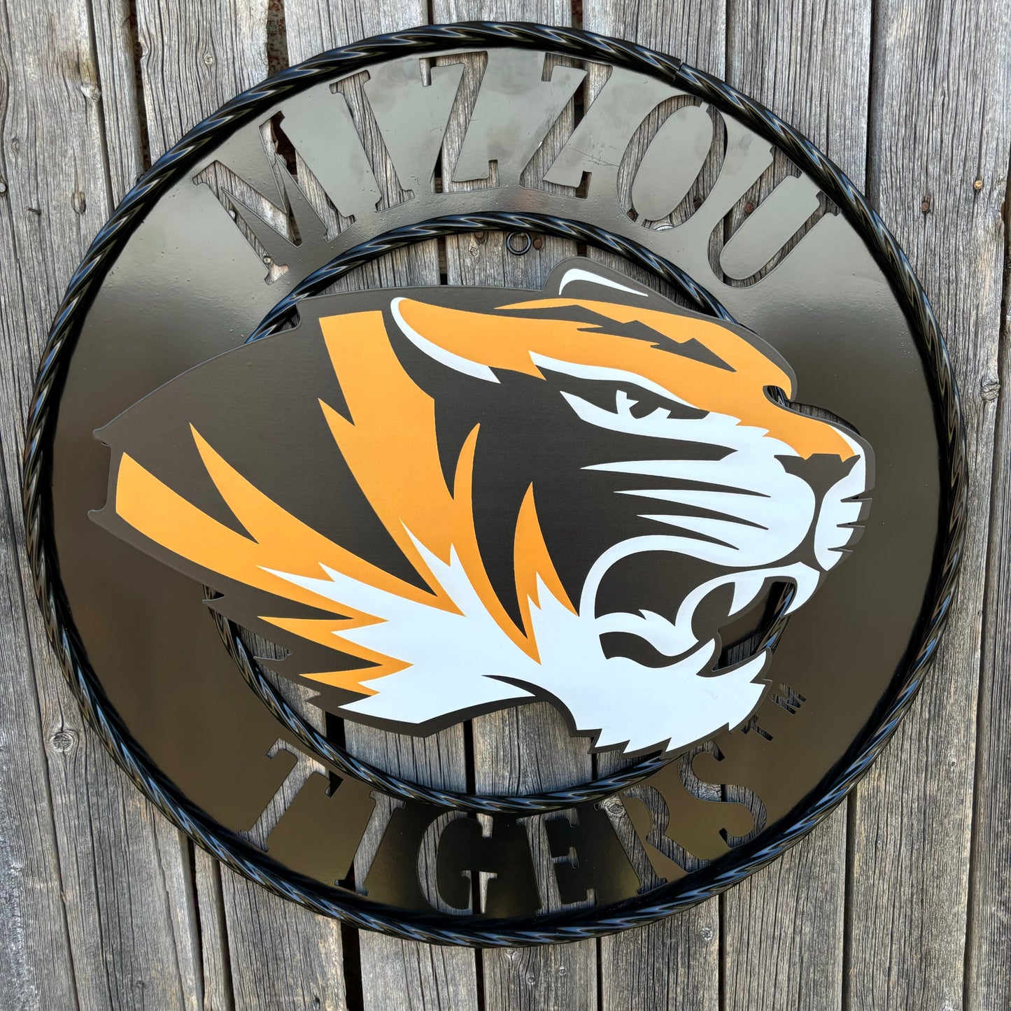 MIZZOU TIGERS MISSOURI CUSTOM METAL VINTAGE CRAFT TEAM SIGN HANDMADE