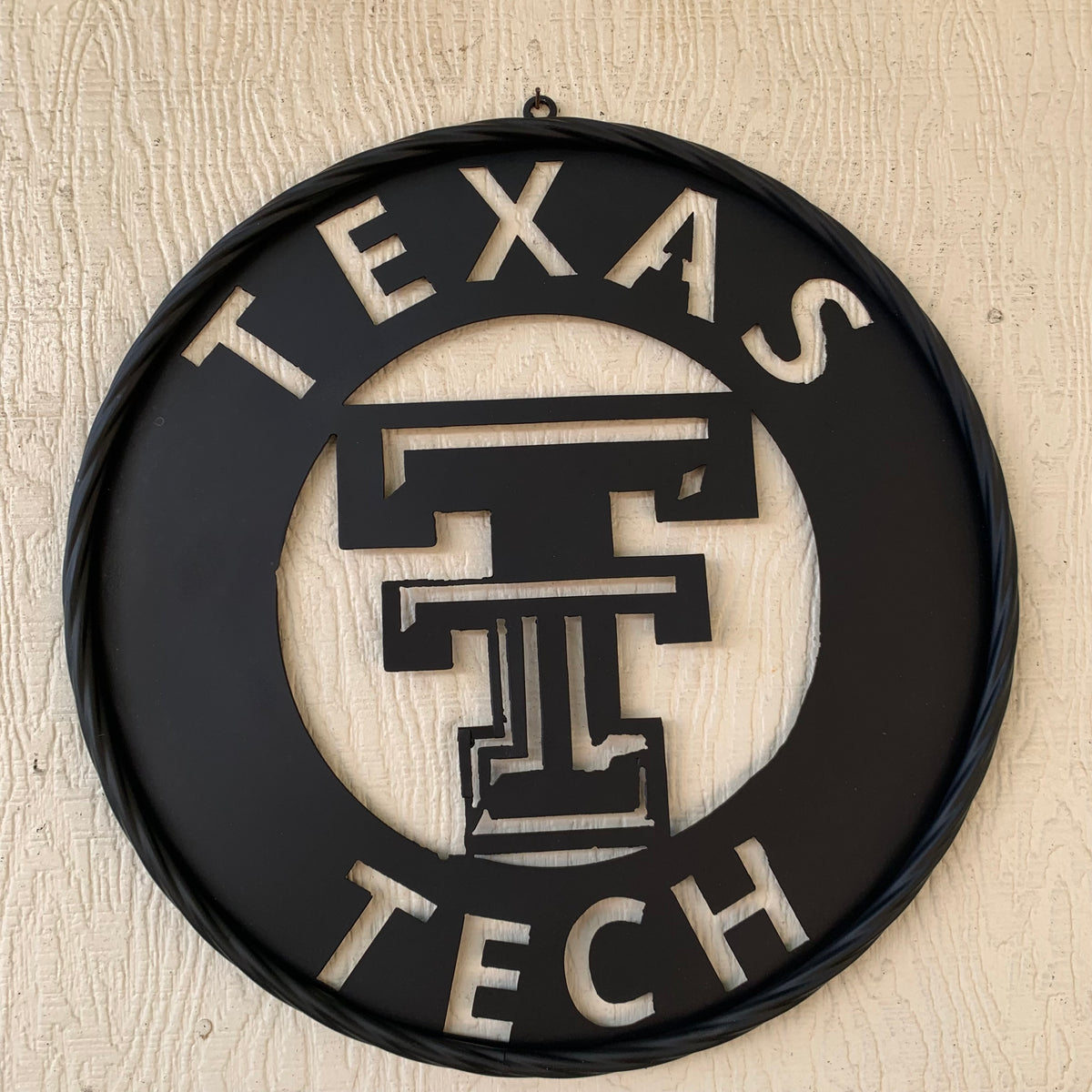 12",18",24",32",36" TEXAS TECH RUSTIC BLACK CUSTOM METAL VINTAGE CRAFT TEAM SIGN HANDMADE TO ORDER