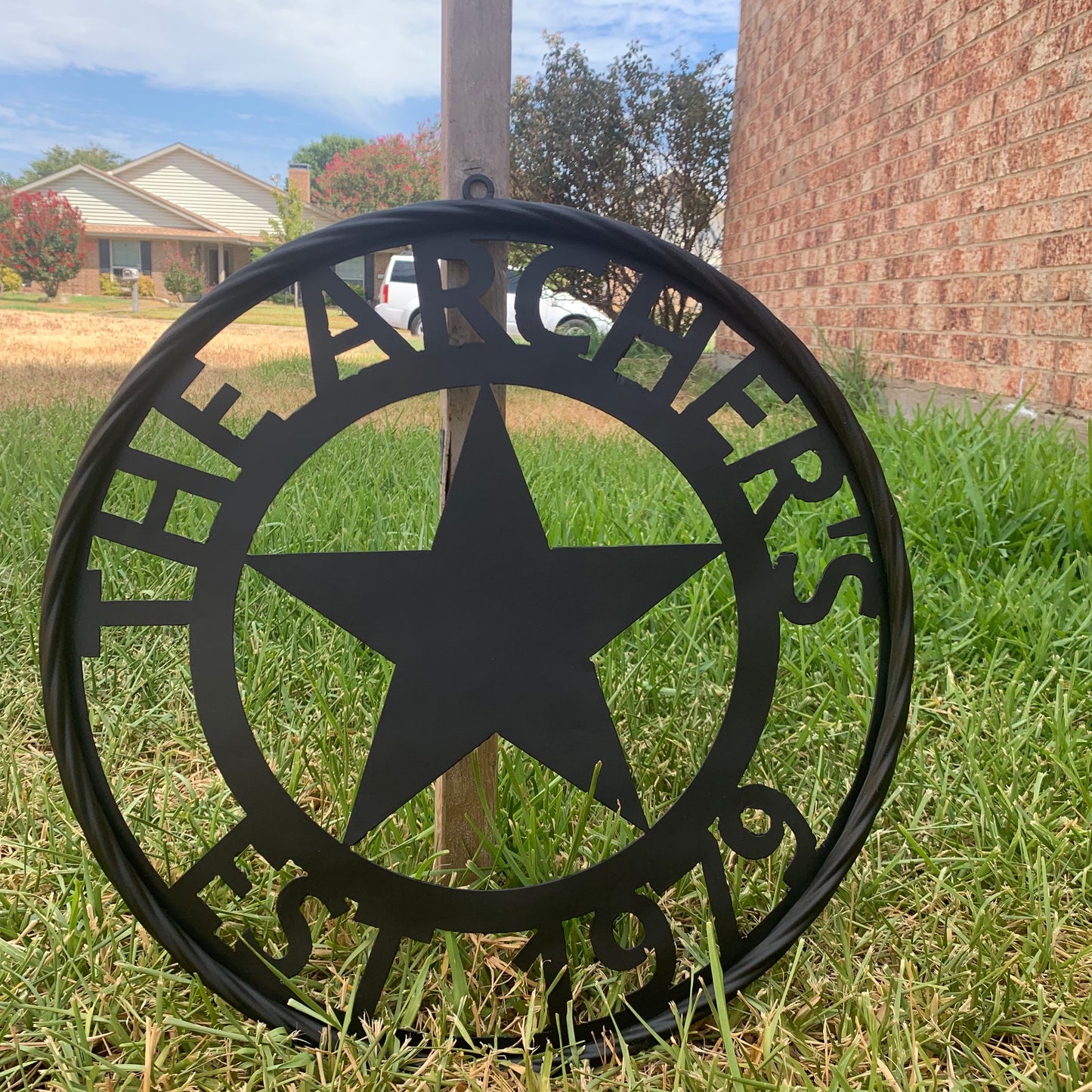 ARCHER STYLE YOUR CUSTOM NAME LASERCUT METAL SIGN WESTERN HOME DECOR HANDMADE ART