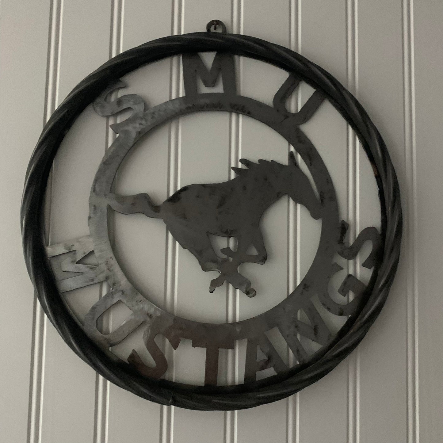 12",18",24",32",36" SMU MUSTANGS RAW METAL CUSTOM VINTAGE CRAFT WALL ART TEAM SIGN HANDMADE