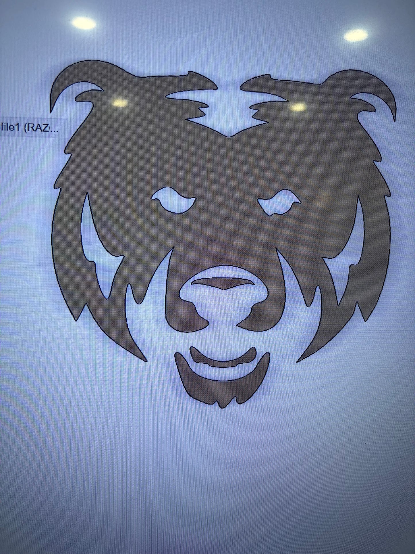 UNC BEARS CUSTOM RAW METAL NO PAINT VINTAGE CRAFT SIGN TEAM HANDMADE TO ORDER