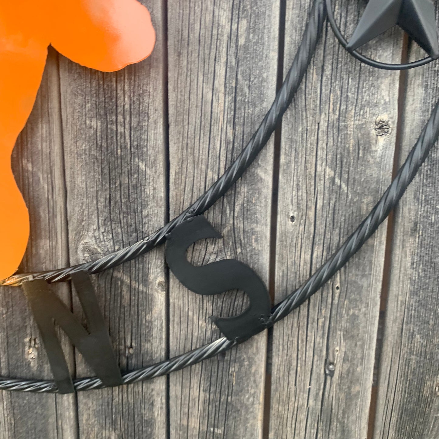 HOOKEM HORNS WITH LONE STAR TEXAS LONGHORNS HOOK EM METAL CUSTOM VINTAGE CRAFT WALL ART TEAM SIGN HANDMADE