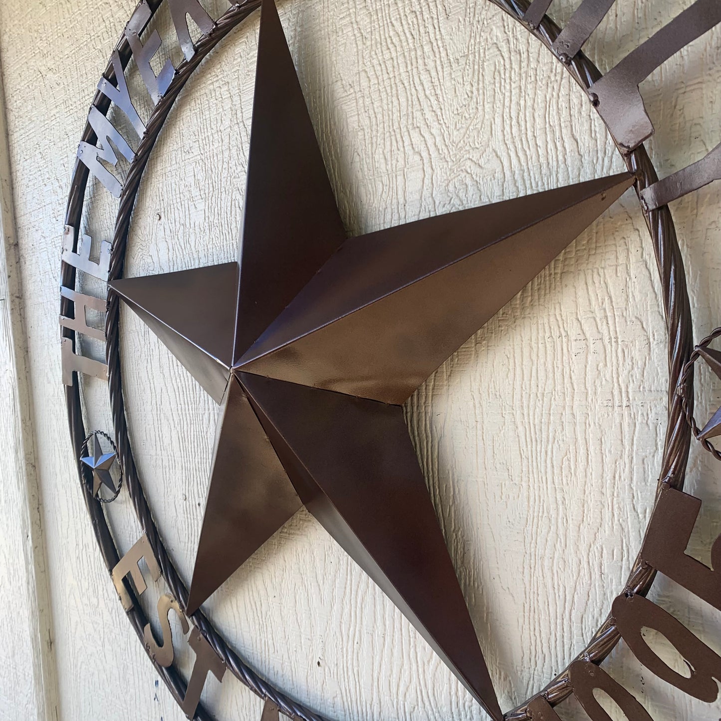MYERS STYLE YOUR CUSTOM NAME STAR BARN STAR METAL LONE STAR WESTERN HOME DECOR RUSTIC BLACK HANDMADE 24",32",36",50"