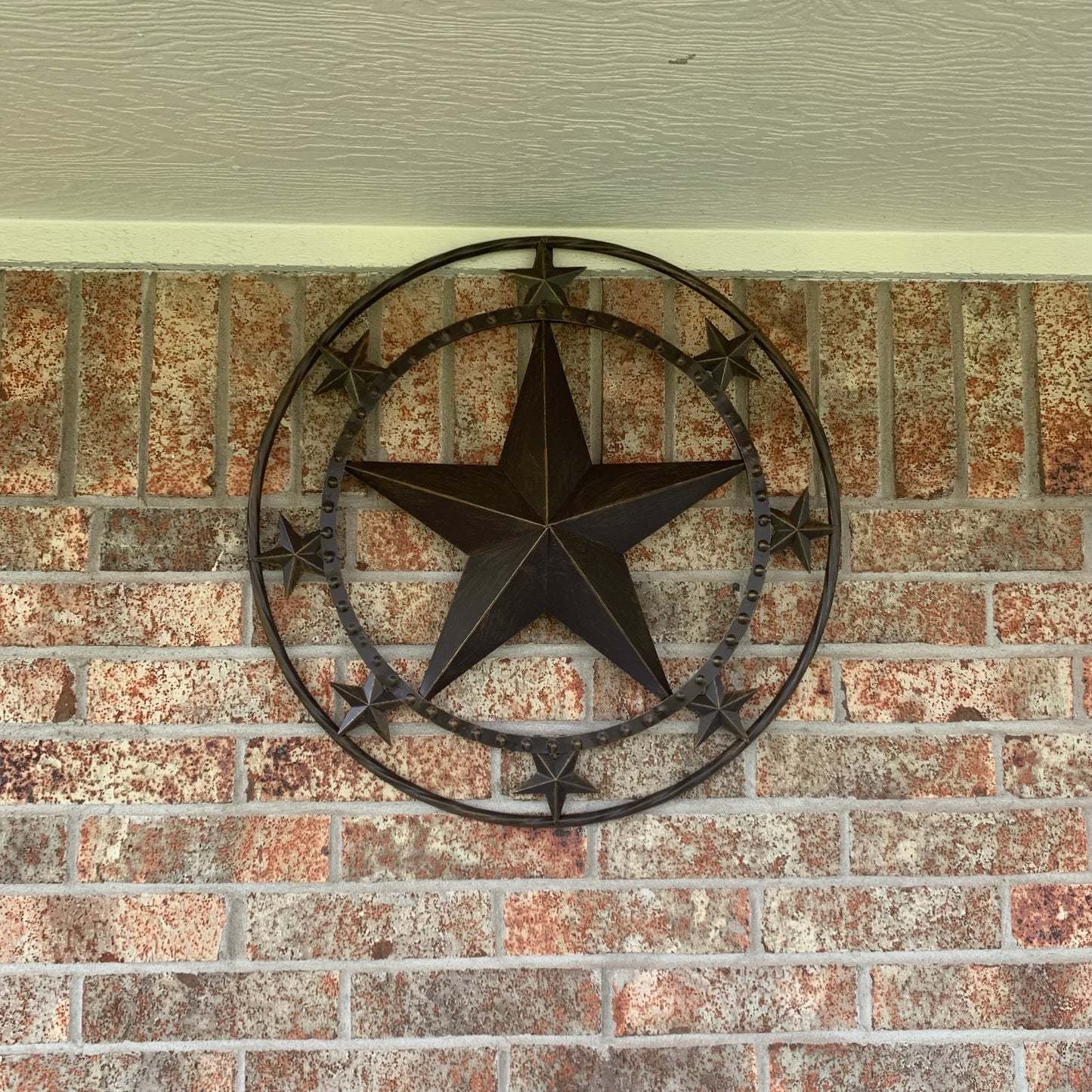 24" MULTI STAR BEADED COLIBROX BARN STAR METAL LONESTAR WESTERN HOME DECOR HANDMADE RUSTIC DARK BRONZE NEW