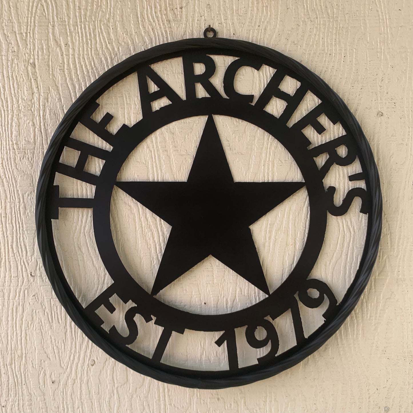 ARCHER STYLE YOUR CUSTOM NAME LASERCUT METAL SIGN WESTERN HOME DECOR HANDMADE ART