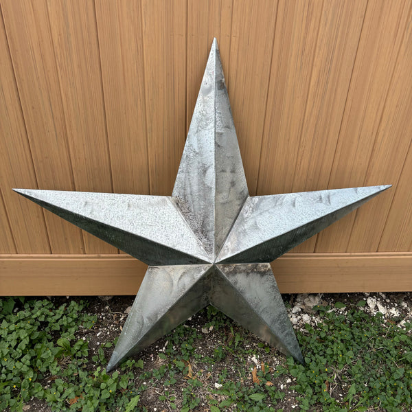 UNFINISHED GALVANIZED BARN STAR 3" TO 120" METAL WALL ART WESTERN HOME  DECOR HANDMADE #EH10418