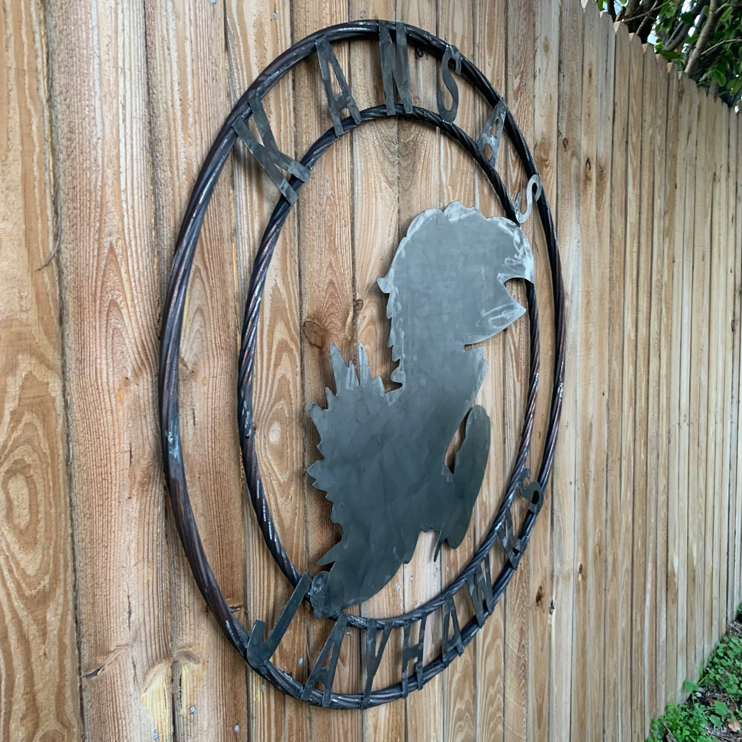 KANSAS JAYHAWKS RAW CUSTOM METAL VINTAGE CRAFT SIGN UNPAINTED TEAM HANDMADE