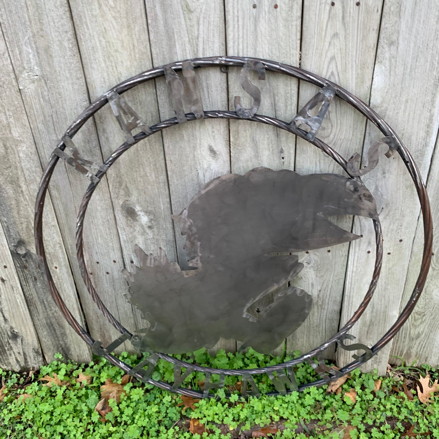 KANSAS JAYHAWKS RAW CUSTOM METAL VINTAGE CRAFT SIGN UNPAINTED TEAM HANDMADE
