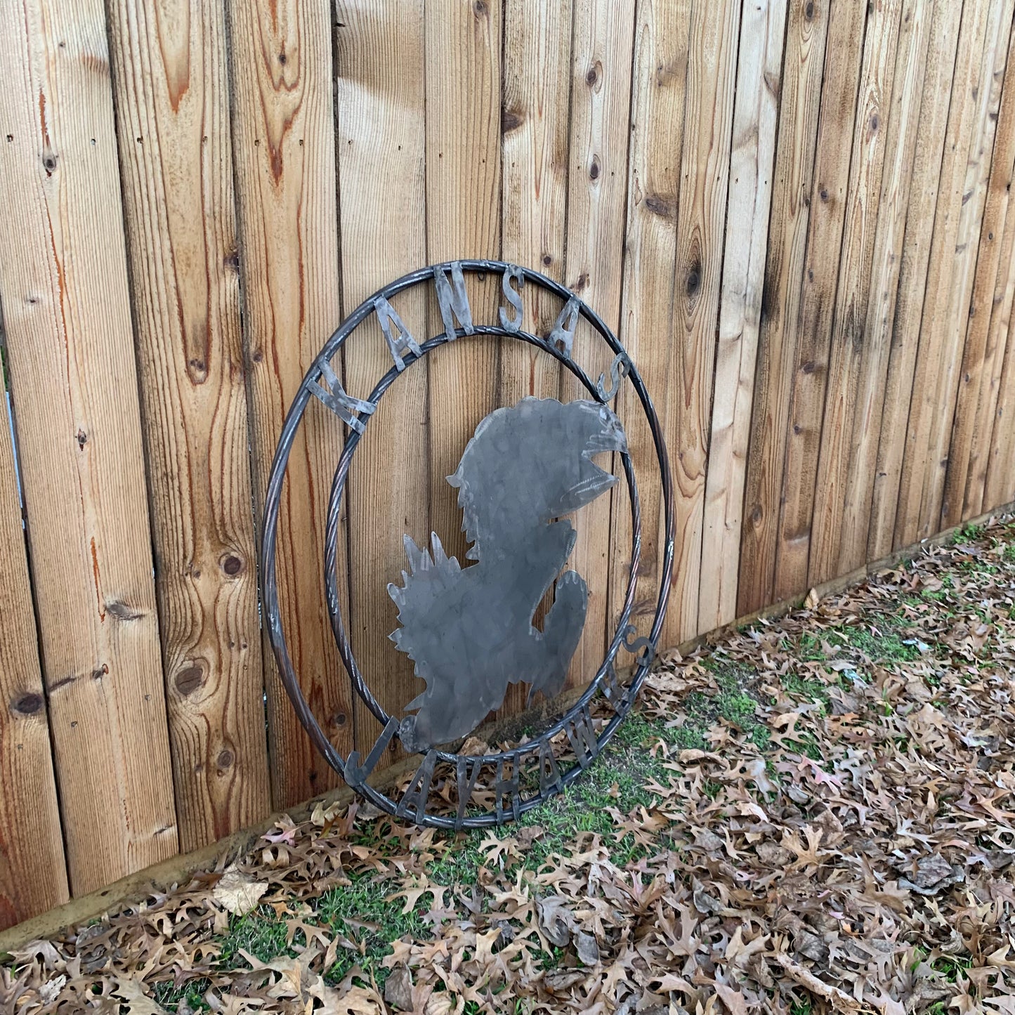 KANSAS JAYHAWKS RAW CUSTOM METAL VINTAGE CRAFT SIGN UNPAINTED TEAM HANDMADE