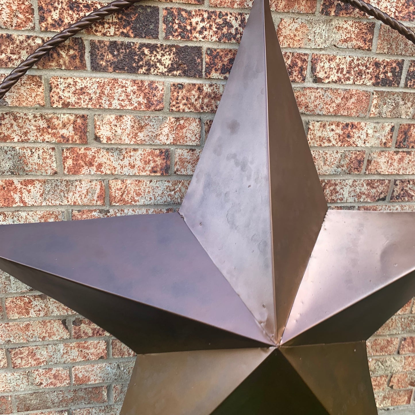 LONE STAR 60" BARN STAR METAL RUSTIC  BRONZE VINTAGE COPPER WALL ART WESTERN HOME DECOR HANDMADE NEW EH10524