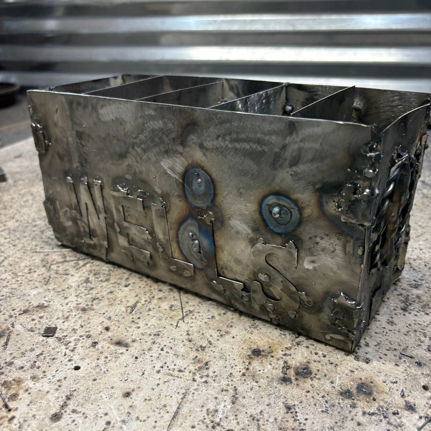 WELLS STYLE YOUR CUSTOM NAME REMOTE CONTROL HOLDER BOX METAL ART WESTERN HOME DECOR HANDMADE NEW #