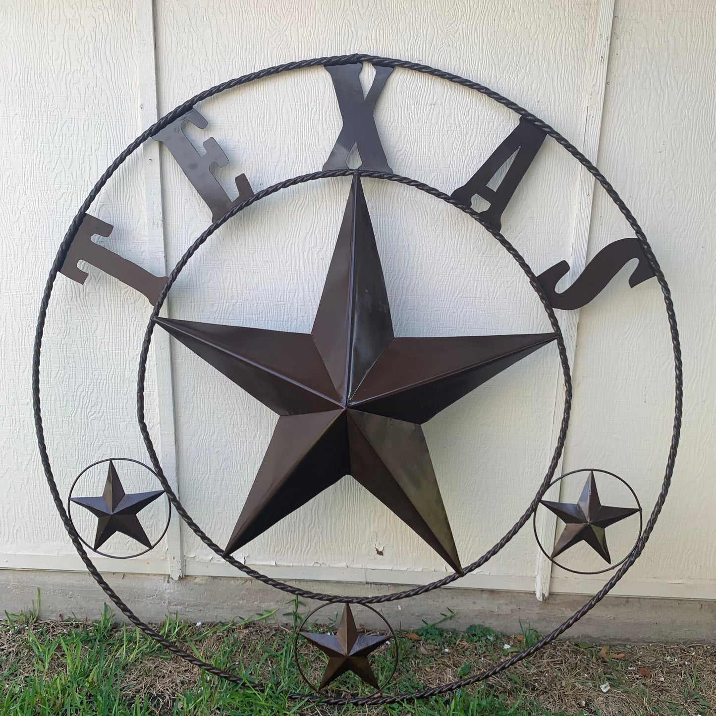 6 FOOT TEXAS LONE STAR GIANT LARGE OVERSIZE BARN STAR METAL RUSTIC BRONZE COPPER WALL ART WESTERN HOME DECOR HANDMADE NEW EH10523