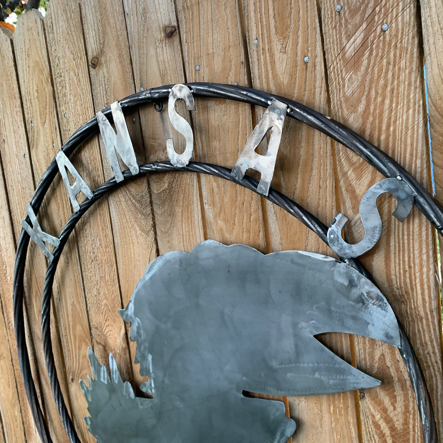 KANSAS JAYHAWKS RAW CUSTOM METAL VINTAGE CRAFT SIGN UNPAINTED TEAM HANDMADE