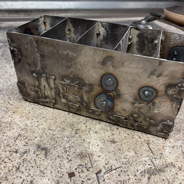 WELLS STYLE YOUR CUSTOM NAME REMOTE CONTROL HOLDER BOX METAL ART WESTERN HOME DECOR HANDMADE NEW #