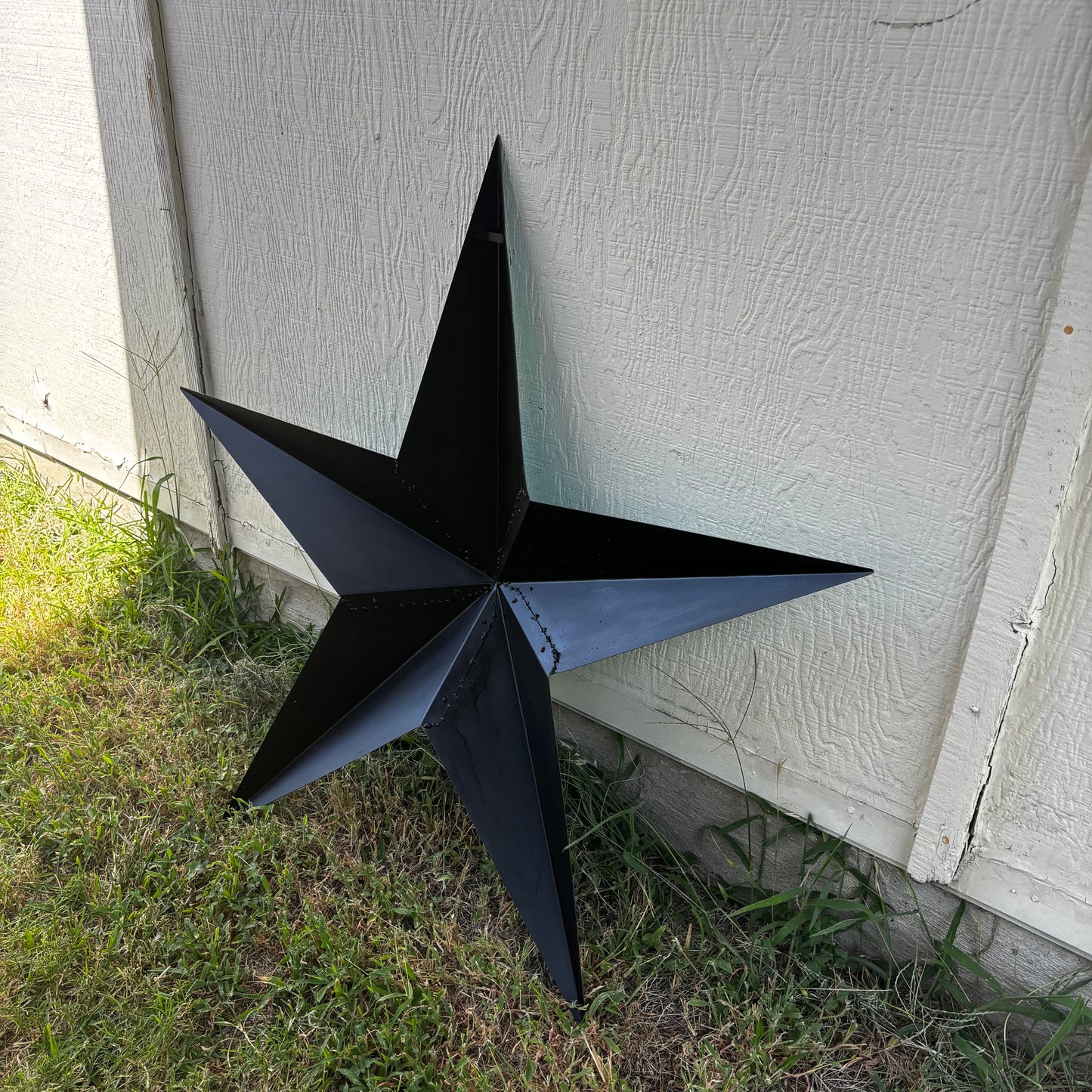 TURQUOISE DISTRESSED TWO TONE BARN STAR METAL ART WESTERN HOME DECOR HANDMADE