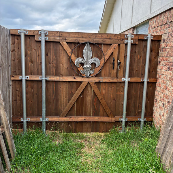 FLEUR DE LIS  CUSTOM RAW METAL METAL UNPAINTED WALL ART SIGN WESTERN HOME DECOR HANDMADE NEW 12",18",24",32"