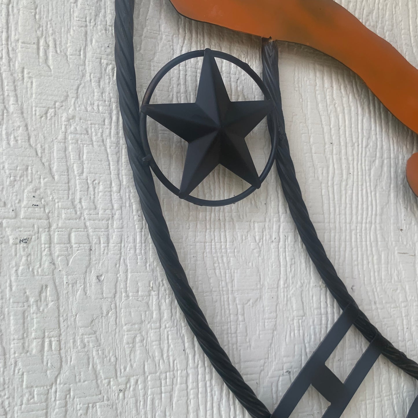 HOOKEM HORNS WITH LONE STAR TEXAS LONGHORNS HOOK EM METAL CUSTOM VINTAGE CRAFT WALL ART TEAM SIGN HANDMADE