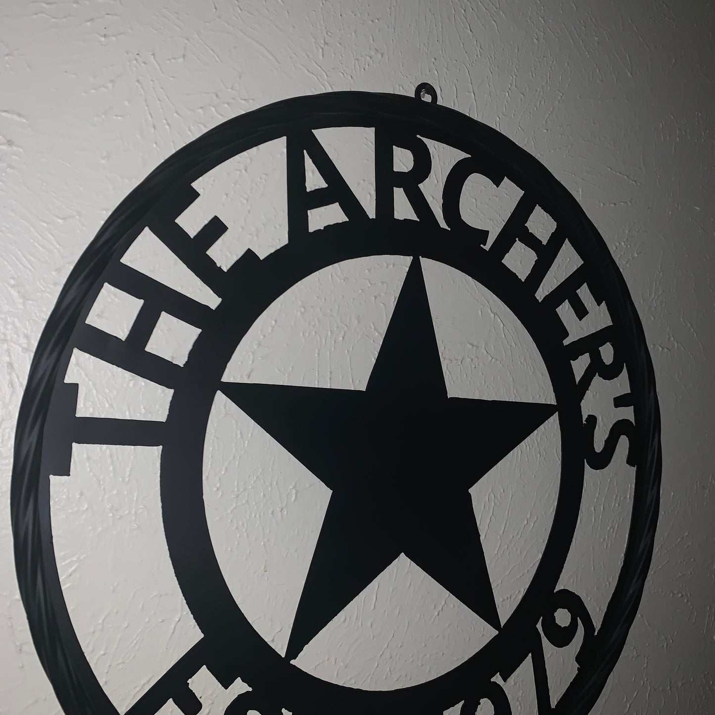 ARCHER STYLE YOUR CUSTOM NAME LASERCUT METAL SIGN WESTERN HOME DECOR HANDMADE ART