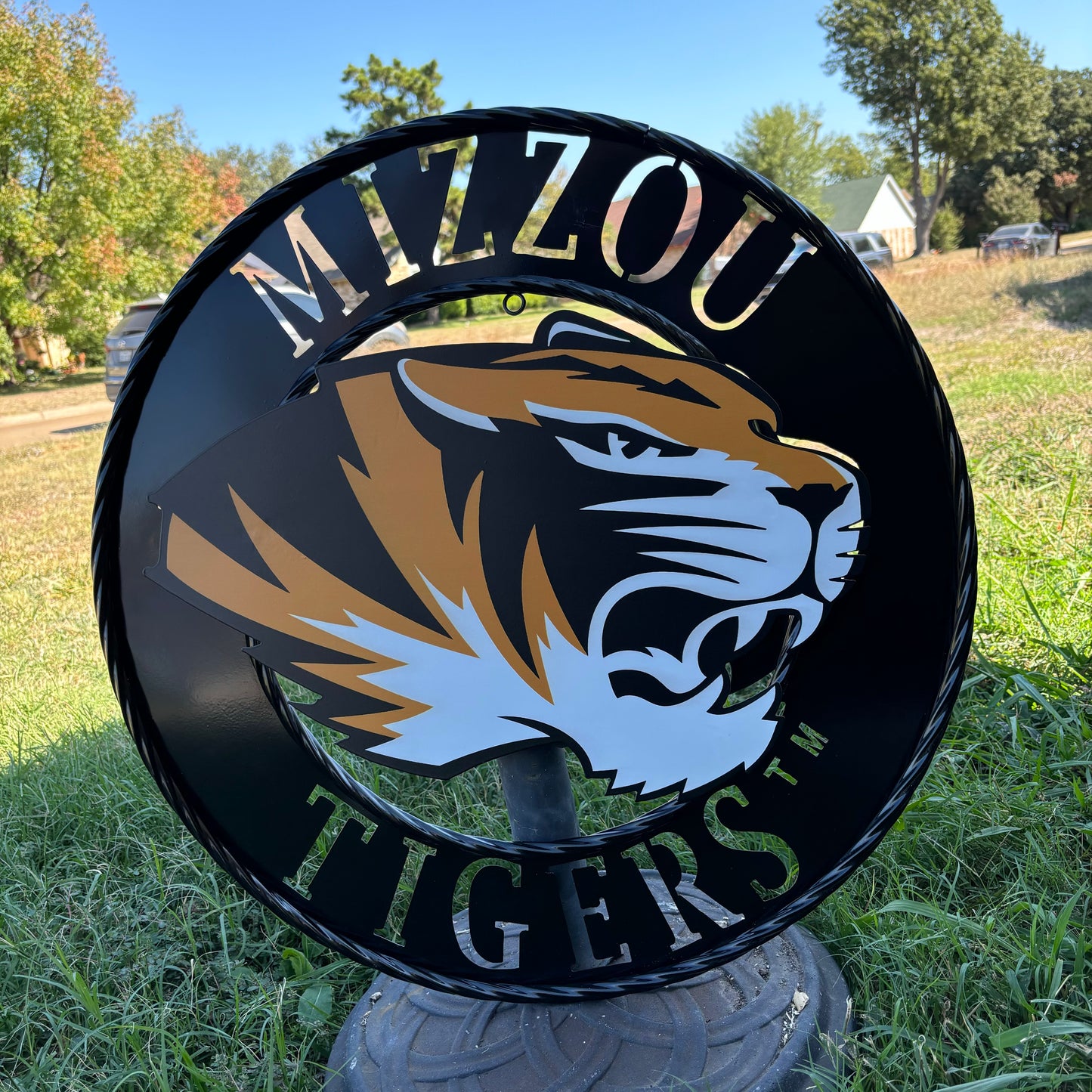 MIZZOU TIGERS MISSOURI CUSTOM METAL VINTAGE CRAFT TEAM SIGN HANDMADE