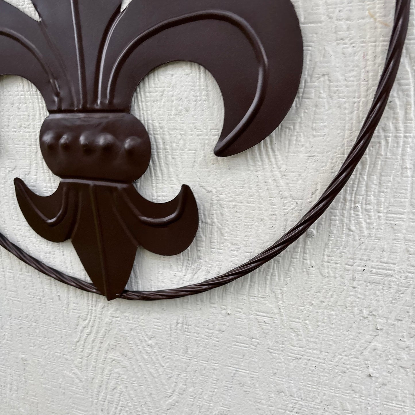 FLEUR DE LIS BRONZE METAL WALL ART SIGN WESTERN HOME DECOR HANDMADE NEW 12",18",24",32"