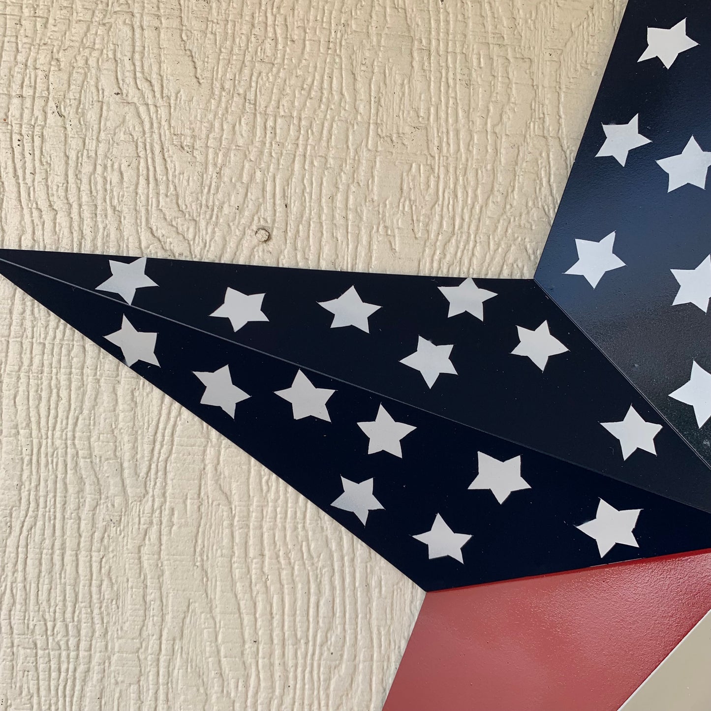 USA FLAG STAR STYLE# 5 RED WHITE & BLUE AMERICANA METAL BARN STAR WALL ART HANDMADE TO ORDER NEW #EH13380