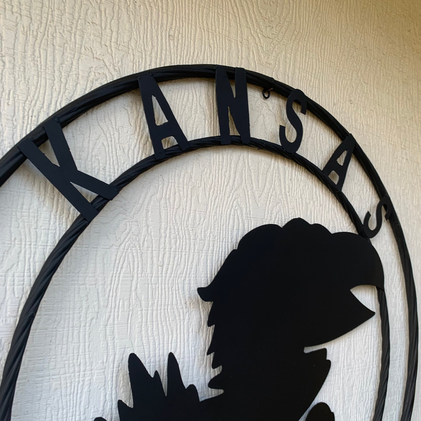 KANSAS JAYHAWKS BLACK CUSTOM METAL VINTAGE CRAFT SIGN WALL ART TEAM SIGN HANDMADE