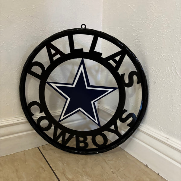18",24",36" DALLAS COWBOYS METAL WALL ART WESTERN HOME DECOR VINTAGE RUSTIC BRONZE NEW #EH12316