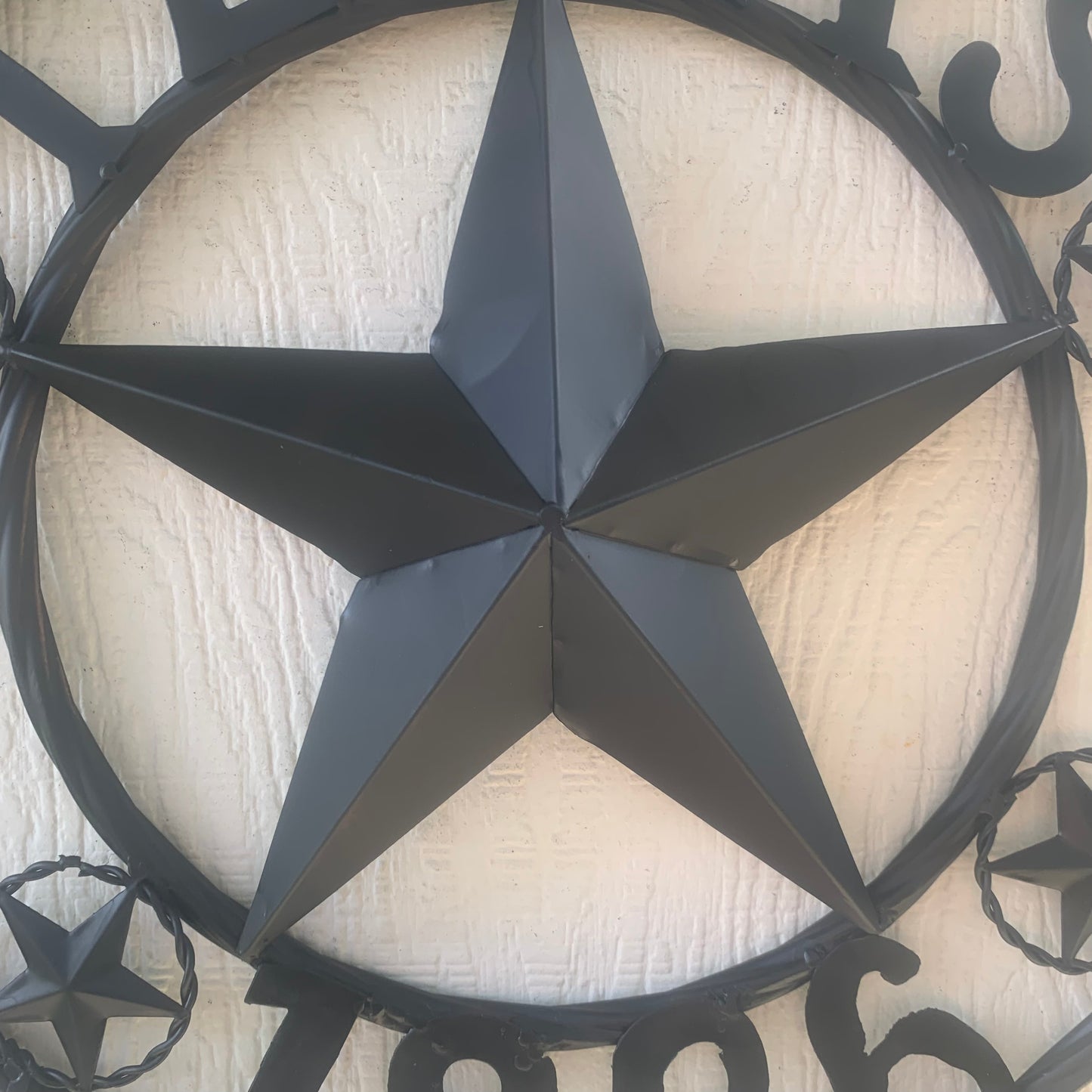 TEXAS 1836 BLACK BARN STAR METAL LONESTAR WESTERN HOME DECOR HANDMADE NEW 16",24",36",50"