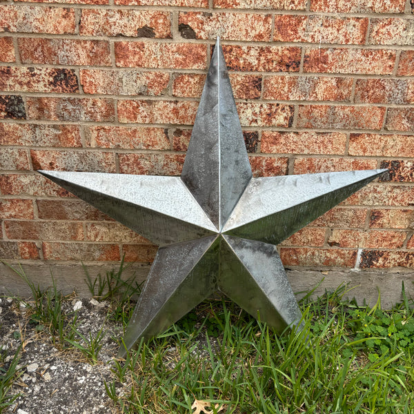 UNFINISHED GALVANIZED BARN STAR 3" TO 120" METAL WALL ART WESTERN HOME  DECOR HANDMADE #EH10418