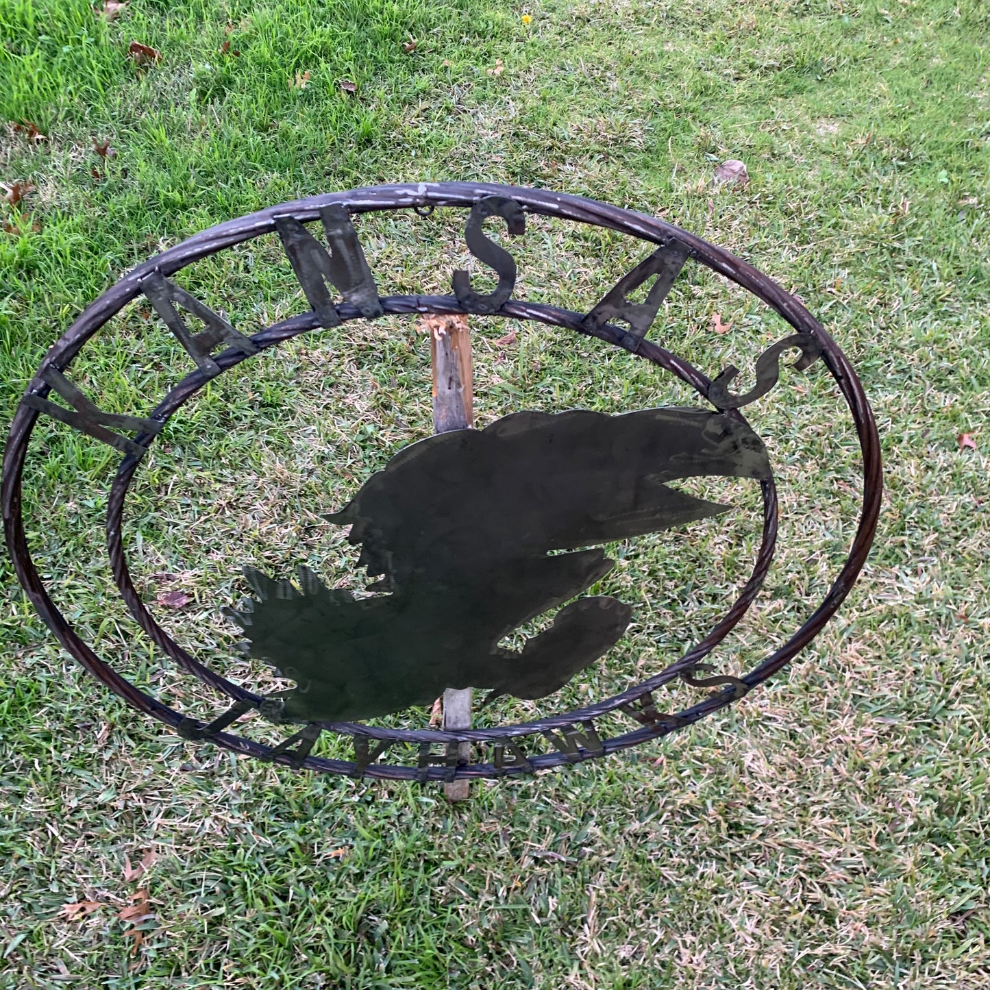 KANSAS JAYHAWKS RAW CUSTOM METAL VINTAGE CRAFT SIGN UNPAINTED TEAM HANDMADE