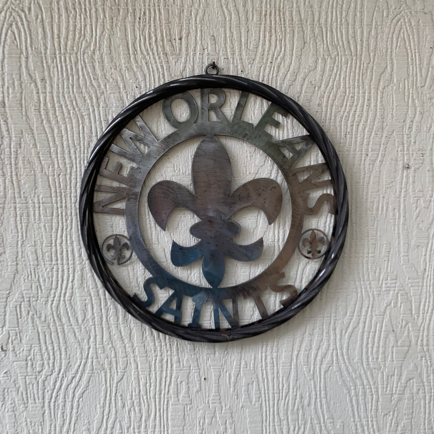 NEW ORLEANS SAINTS CUSTOM RAW METAL CRAFT SIGN WALL ART WESTERN HOME DECOR LASERCUT ART HANDMADE 12",18",24