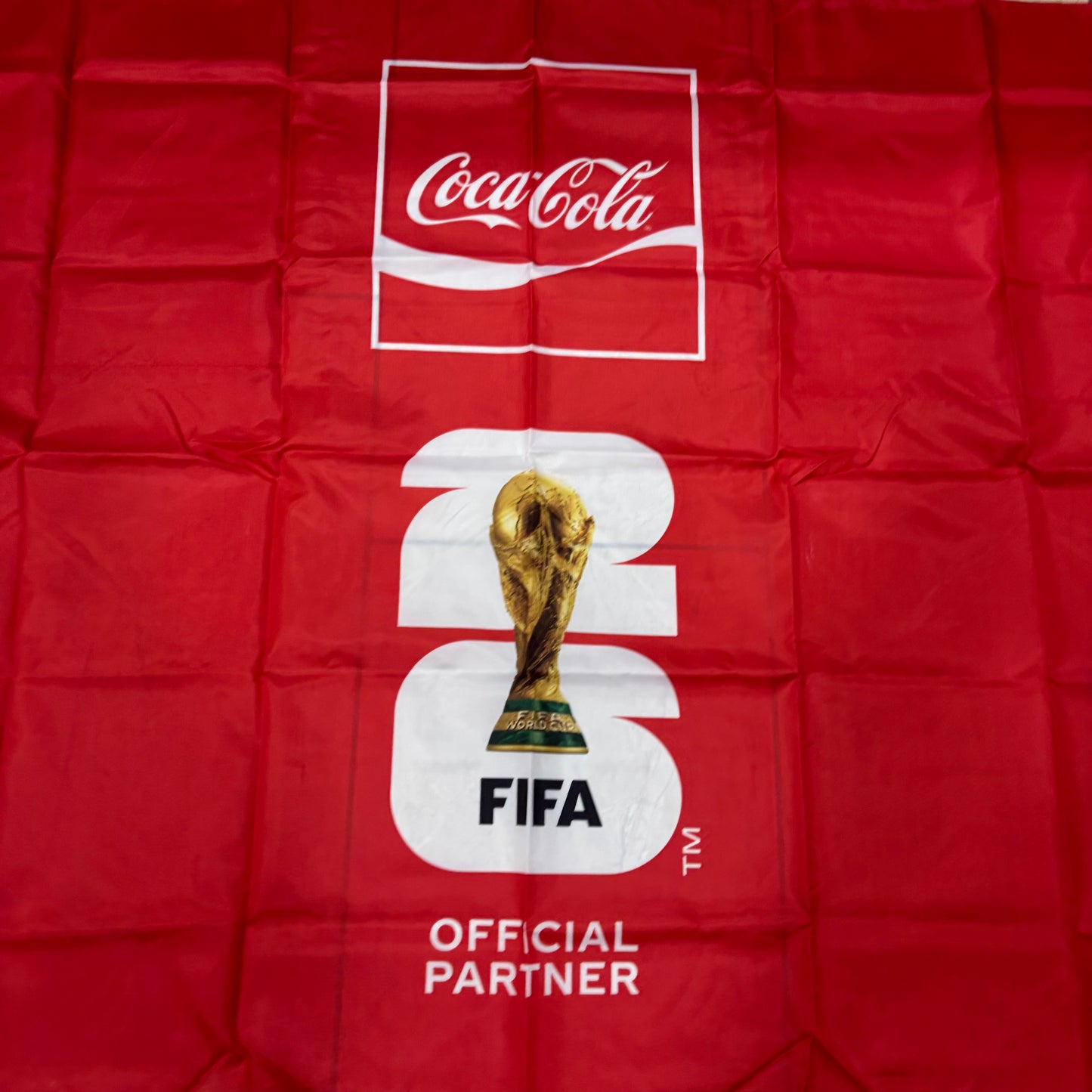 FIFA WORLD CUP 2026 COCACOLA FLAG 3ft x 4ft GENUINE LICENSES WESTEEN HOME DECOR  #EH13731