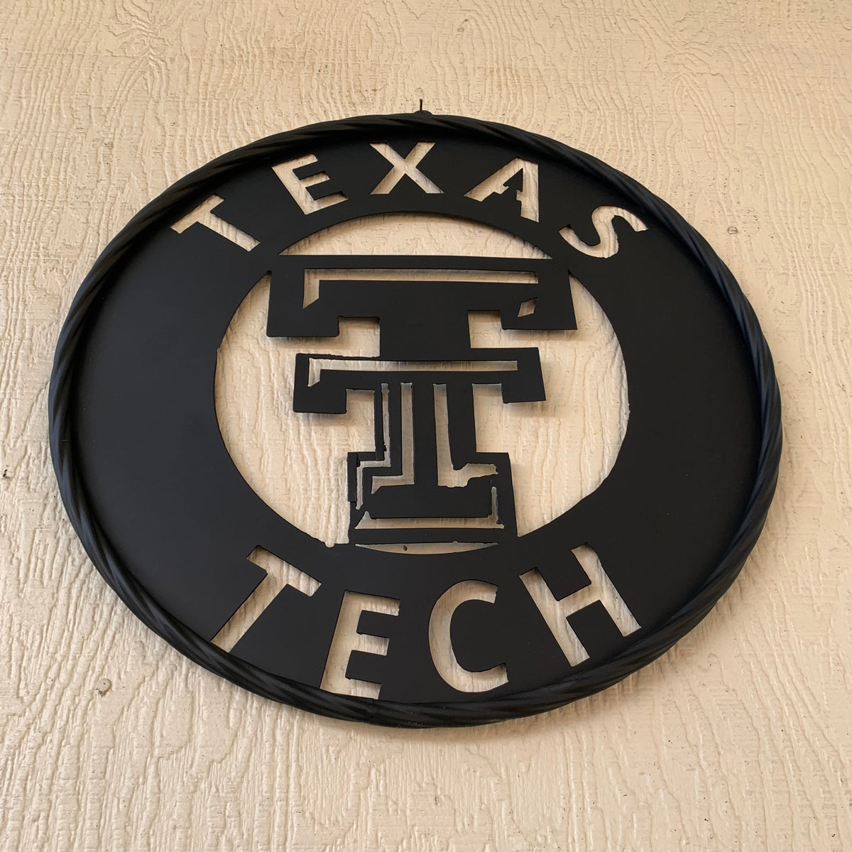 12",18",24",32",36" TEXAS TECH RUSTIC BLACK CUSTOM METAL VINTAGE CRAFT TEAM SIGN HANDMADE TO ORDER
