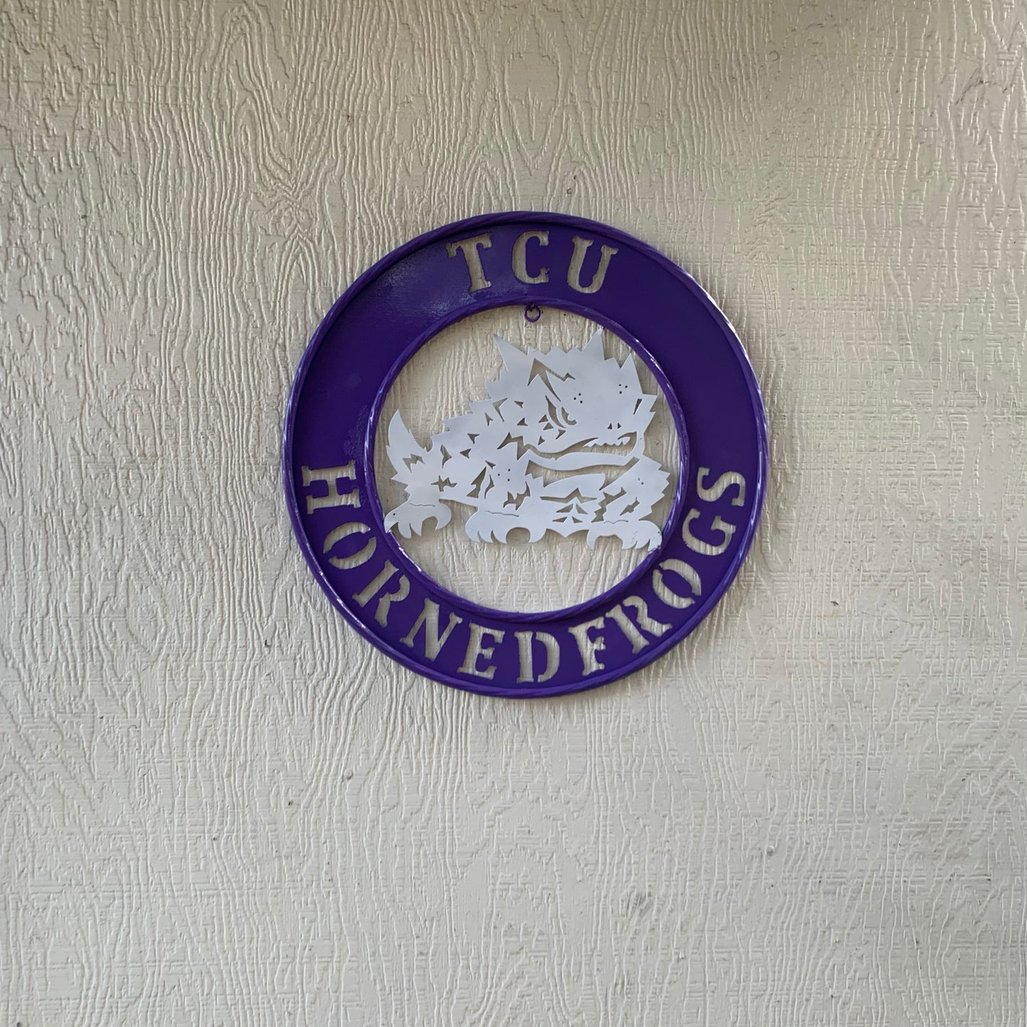 18",24",32" TCU HORNED FROGS CUSTOM METAL VINTAGE CRAFT TEAM SIGN WESTERN HOME DECOR HANDMADE