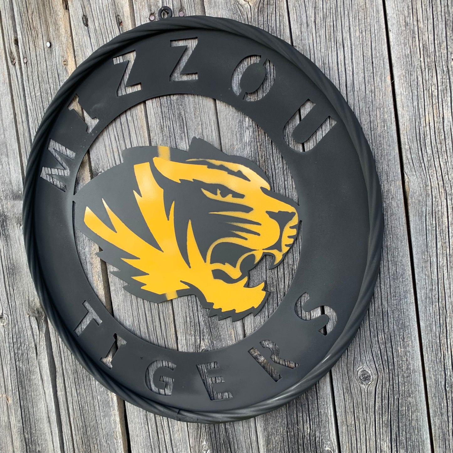 MIZZOU TIGERS MISSOURI CUSTOM METAL VINTAGE CRAFT TEAM SIGN HANDMADE