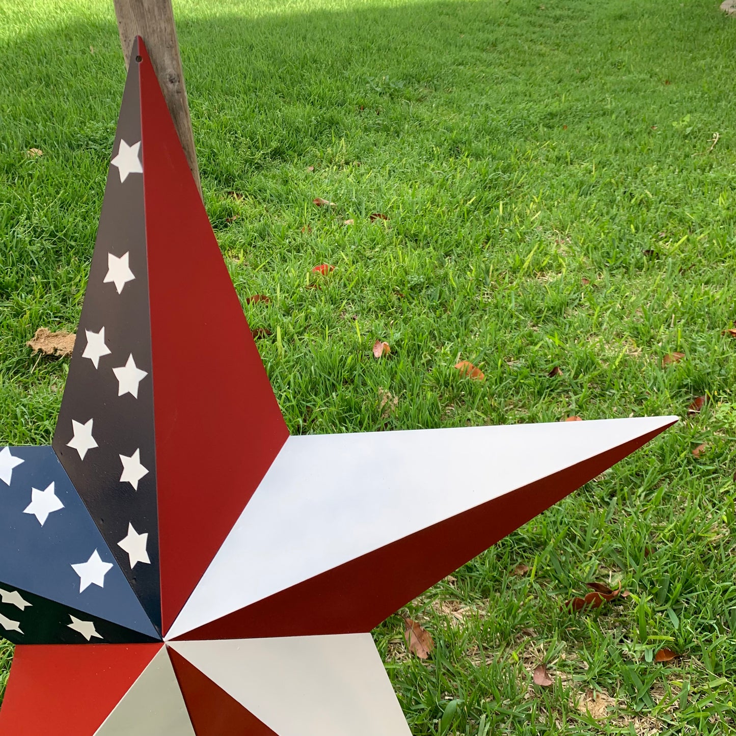 USA FLAG STAR STYLE# 5 RED WHITE & BLUE AMERICANA METAL BARN STAR WALL ART HANDMADE TO ORDER NEW #EH13380