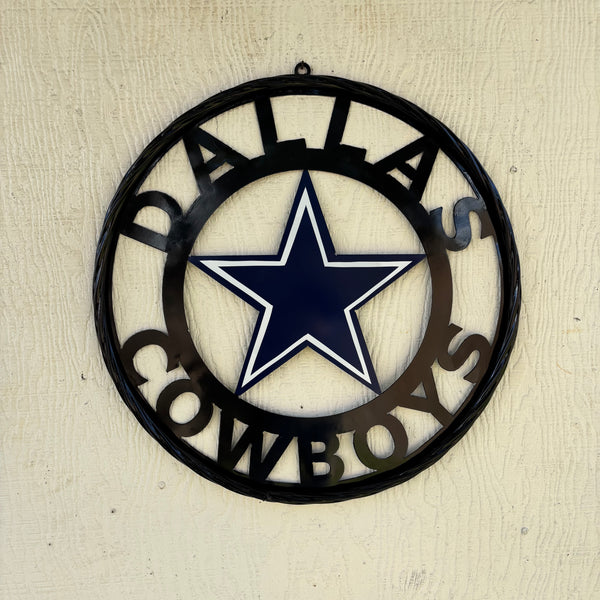 18",24",36" DALLAS COWBOYS METAL WALL ART WESTERN HOME DECOR VINTAGE RUSTIC BRONZE NEW #EH12316