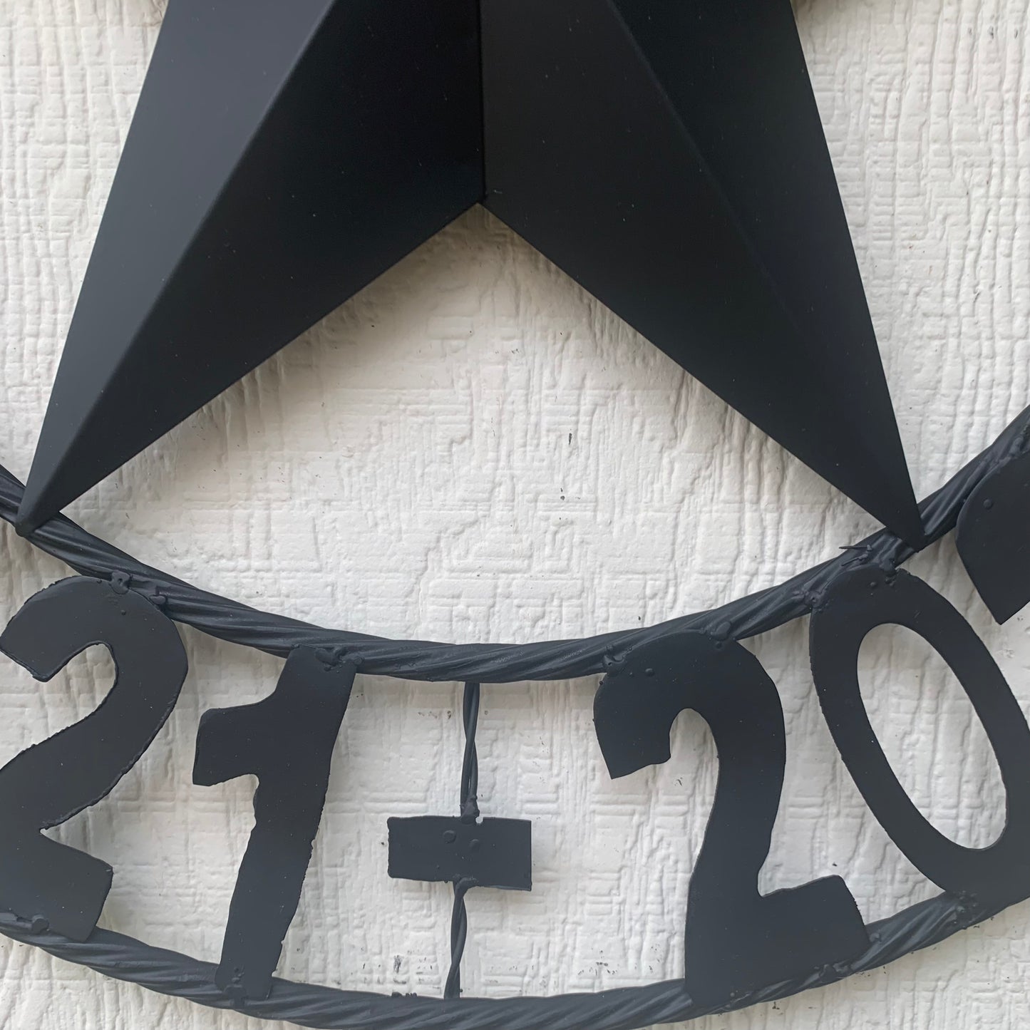 MARDENS STYLE CUSTOM NAME STAR BARN METAL STAR 3d TWISTED ROPE RING WESTERN HOME DECOR RUSTIC BLACK HANDMADE 24",32",36",50"