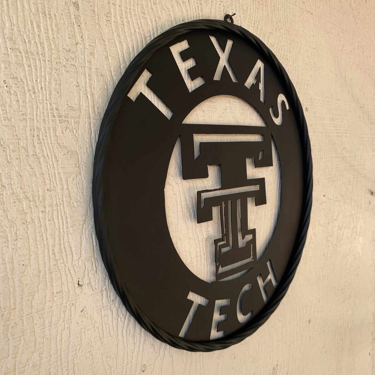 12",18",24",32",36" TEXAS TECH RUSTIC BLACK CUSTOM METAL VINTAGE CRAFT TEAM SIGN HANDMADE TO ORDER