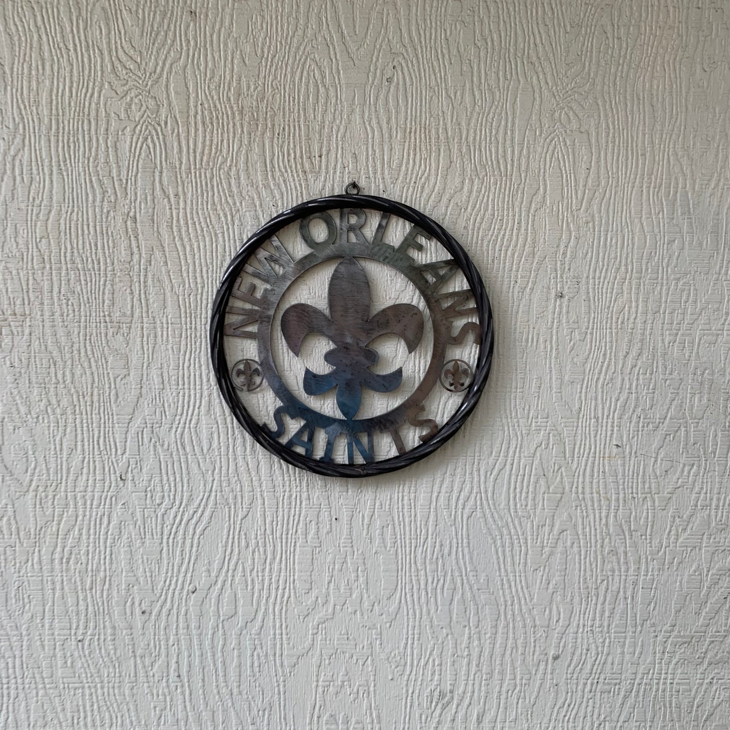NEW ORLEANS SAINTS CUSTOM RAW METAL CRAFT SIGN WALL ART WESTERN HOME DECOR LASERCUT ART HANDMADE 12",18",24