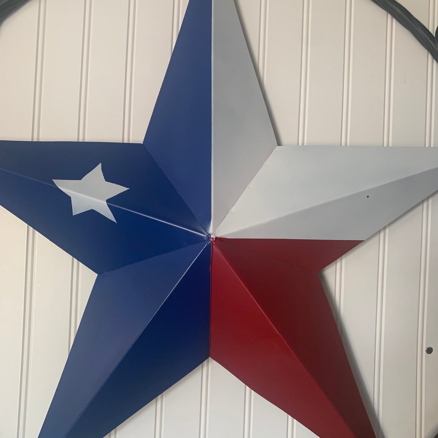 TEXAS 2022 STYLE CUSTOM NAME BARN STAR METAL LONESTAR 3d TWISTED BLACK ROPE RING WESTERN HOME DECOR   HANDMADE 24",32",36"