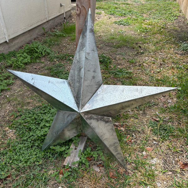 UNFINISHED GALVANIZED BARN STAR 3" TO 120" METAL WALL ART WESTERN HOME  DECOR HANDMADE #EH10418