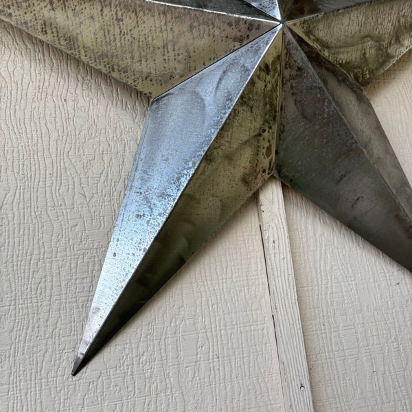 UNFINISHED GALVANIZED BARN STAR 3" TO 120" METAL WALL ART WESTERN HOME  DECOR HANDMADE #EH10418