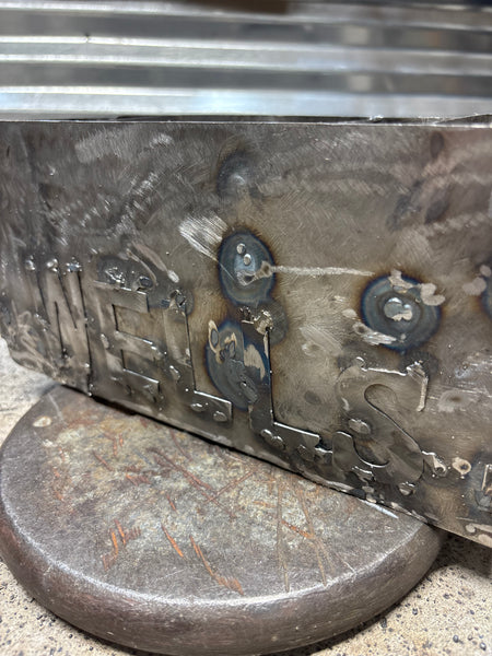 WELLS STYLE YOUR CUSTOM NAME REMOTE CONTROL HOLDER BOX METAL ART WESTERN HOME DECOR HANDMADE NEW #