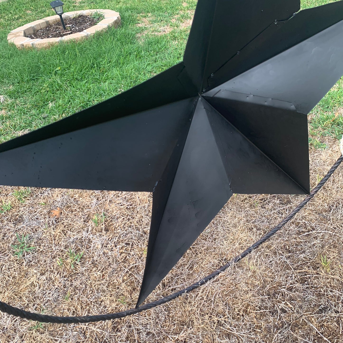 LONE STAR 60" BARN STAR METAL RUSTIC  BRONZE VINTAGE COPPER WALL ART WESTERN HOME DECOR HANDMADE NEW EH10524