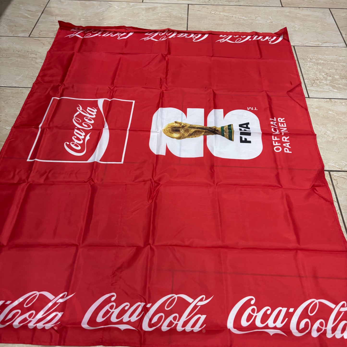 FIFA WORLD CUP 2026 COCACOLA FLAG 3ft x 4ft GENUINE LICENSES WESTEEN HOME DECOR  #EH13731