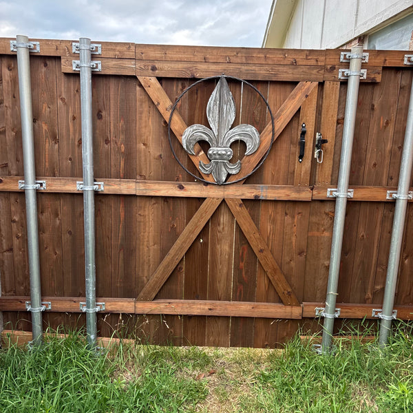 FLEUR DE LIS  CUSTOM RAW METAL METAL UNPAINTED WALL ART SIGN WESTERN HOME DECOR HANDMADE NEW 12",18",24",32"