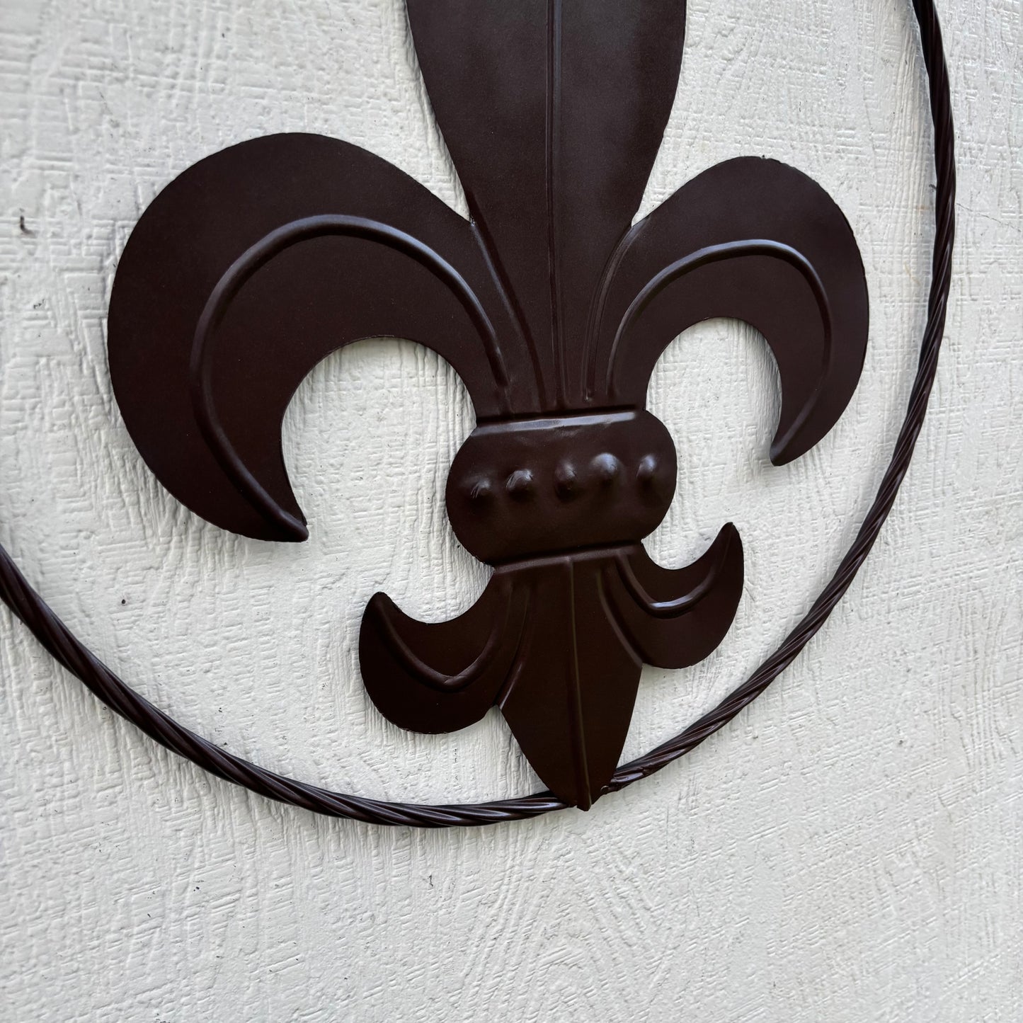 FLEUR DE LIS BRONZE METAL WALL ART SIGN WESTERN HOME DECOR HANDMADE NEW 12",18",24",32"